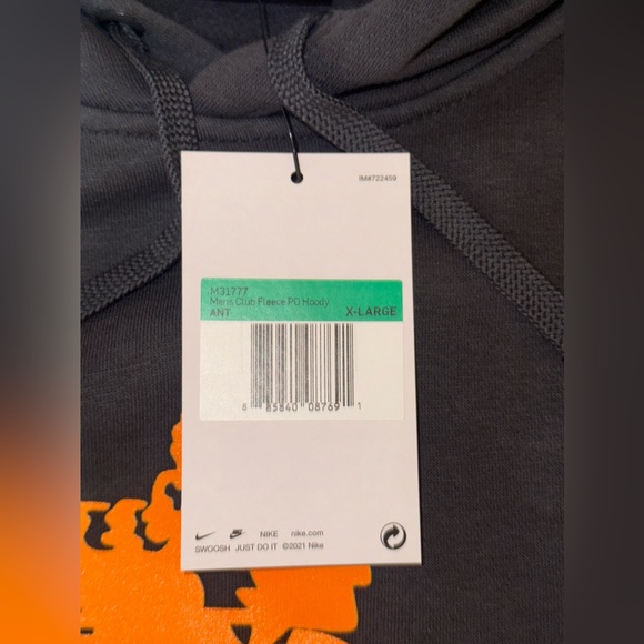 Tennessee Volunteers Nike Vintage School Logo Pullover Hoodie - Charcoal XL NWT - Picture 6 of 8